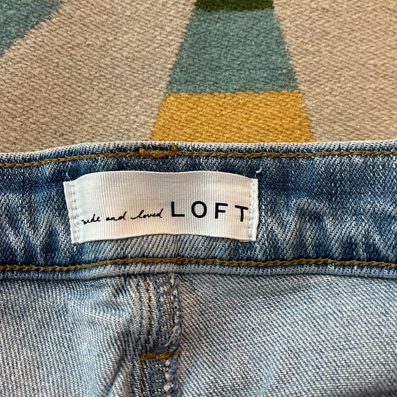 Patchwork LOFT hippie boho crop jeans - Picture 2 of 5